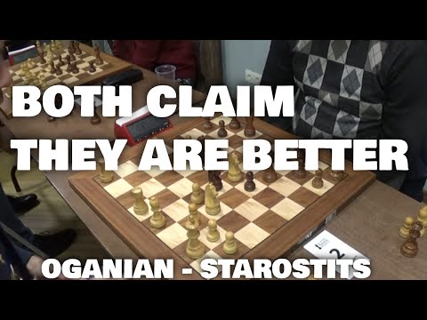 Can't persuade yourself for a draw | Oganian - Starostits | Blitz chess