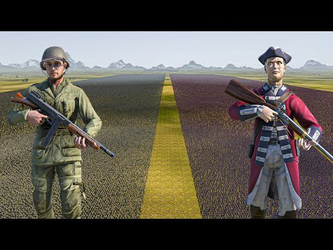 500.000 AMERICAN ASSAULT SOLDIERS vs 500.000 RED COATS - Ultimate Epic Battle Simulator 2 UEBS 2