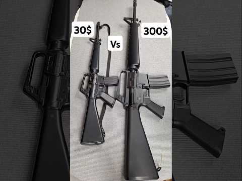 30$ vs 300$ M16A1 Cap Rifle Vs Airsoft Rifle