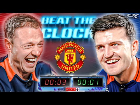 "WHAT ARE YOU DOING!?" 🤬 Jonny Evans vs Harry Maguire | Beat The Clock