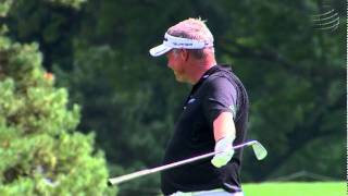 Shot of the Day: Darren Clarke holes out for eagle from 184 yards during Bridgestone