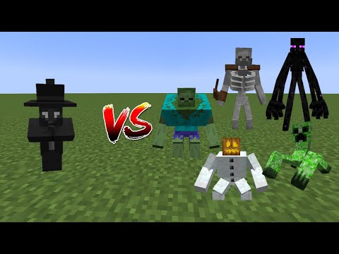 Mutant Enderman Vs Mutant Zombie  - Minecraft Mob Battle