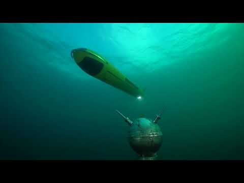 Inspector 125 USV and A18-M AUV for mine detection and classification