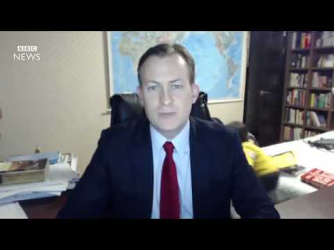 Guy,s Children interrupt BBC News interview