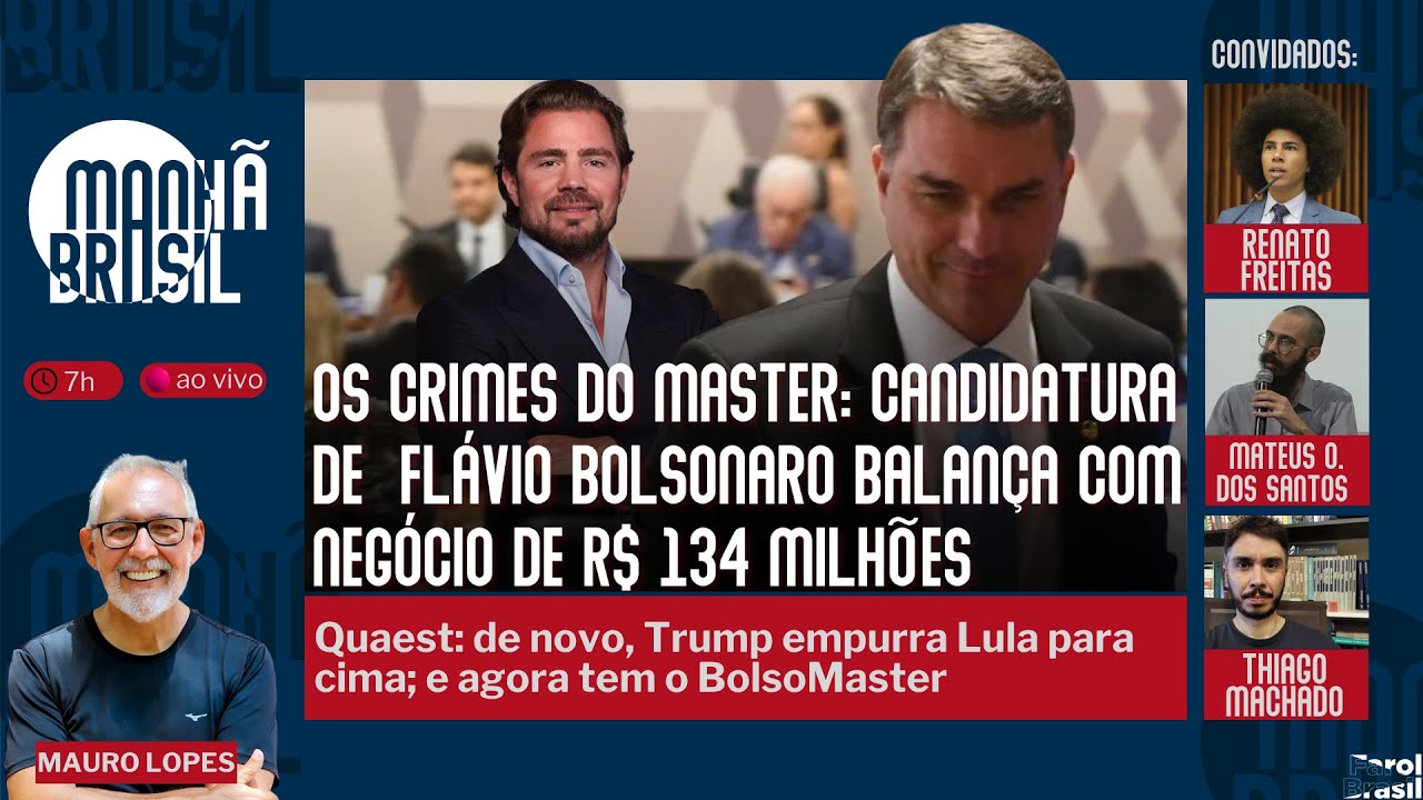 Candidatura de Flávio Bolsonaro faz água com o áudio dos R$ 134 milhões com Vorcaro |14.5