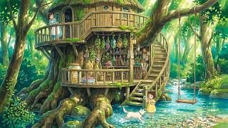 Sunny Treehouse Herbalist: Morning by the Crystal Stream | Ghibli-Style ASMR MQDEFAULT Thumbnail