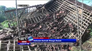 Download lagu Ratusan Rumah Warga di Bogor Akibat Angin Puting Beliung - NEt12 mp3