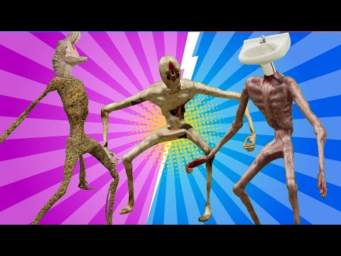 Team Siren Head vs Siren Head Level Up Boss with TREX #3