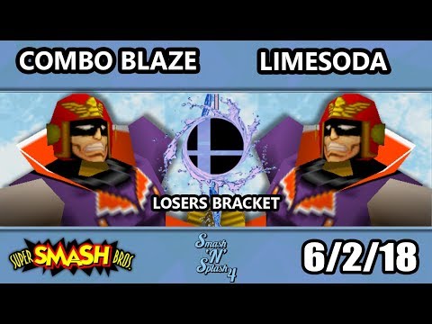 SnS 4 - Combo Blaze (Falcon) Vs. LimeSoda (Falcon) SSB64 Losers Top 12 - Smash 64