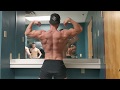 Back workout #2 posing after training - men's physique bodybuilding