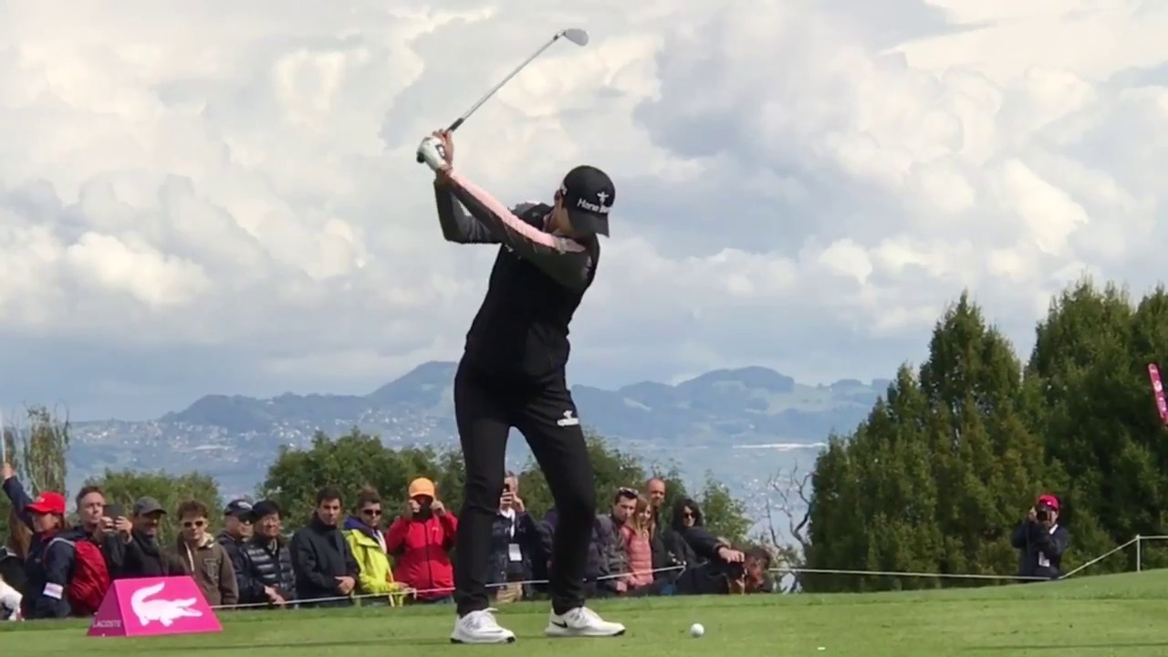 Sung Hyun Park swing Evian 2017