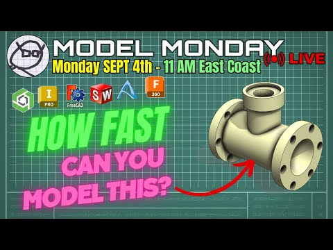 Model Monday LIVE - Live Modeling Challenges - Onshape Tutorials