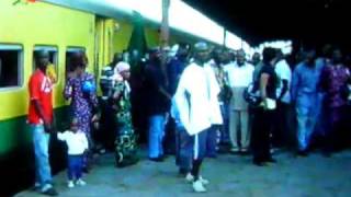 preview picture of video 'Dernier train au Mali Gare de Bamako pour 3 cheminots Français'