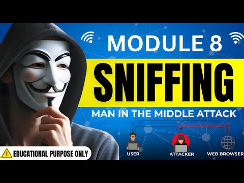 Practical Ethical Hacking – Module 8: Sniffing | Packet Sniffing, MITM & Countermeasures Explained