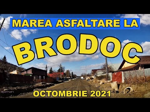 BRODOC Vaslui asfaltare drum principal DJ 207E spre Balteni video octombrie 2021