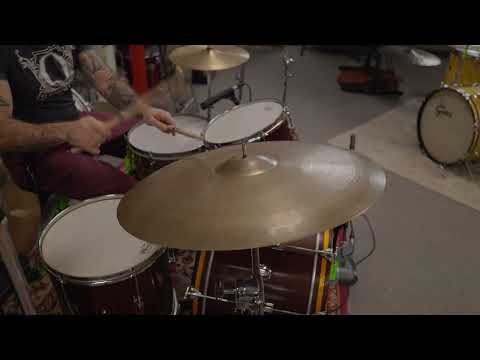 1950s Zildjian A 24" Sizzle Ride Cymbal 3332g image 7