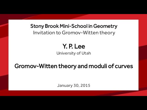 Gromov-Witten theory and moduli of curves - Y. P. Lee