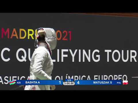 European Olympic Qualifiers 2021 SWS - L4 - Bashta AZE v Matuszak POL