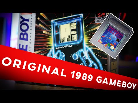 Original Gameboy Unboxing - 1989 Tetris bundle - ASMR
