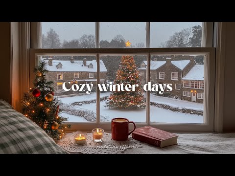 you watch the city disappear under falling snow ❄️🕯 dreamy guitar for peaceful hearts