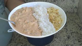 Strogonoff de frango fácil e delicioso!!!