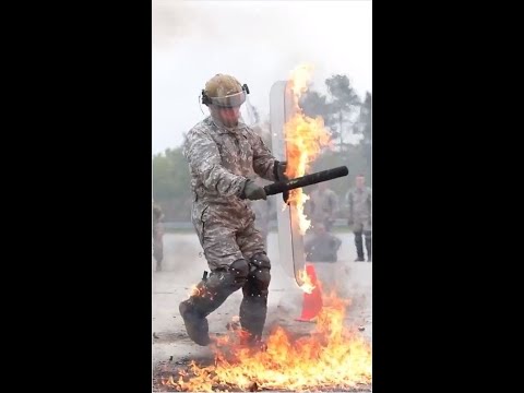 Soldiers of 2 -151st Infantry Battalion Conduct Riot Control Fire Phobia Training
