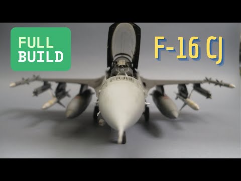 F-16 CJ Block 50 - 1/48 - Tamiya model kit - Full Build step by step