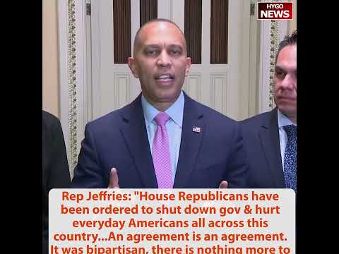 Rep Jeffries: House Republicans to shut down & hurt Americans; Biden on drones: Nothing nefarious