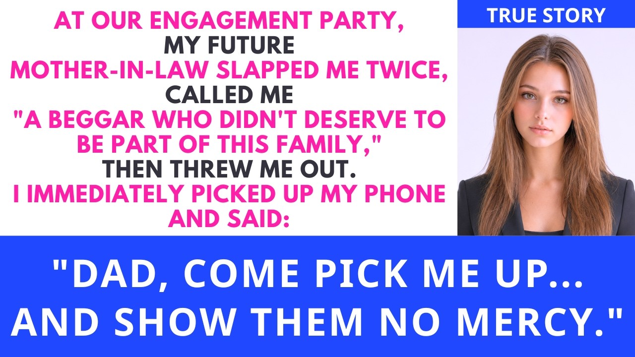 She Slapped Me Twice at My Engagement Party—30 Minutes Later, She Begged...