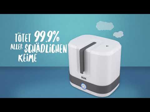 NUK Vario Express Dampf-Sterilisator, desinfiziert schnell und sicher innerhalb von 6 Minuten