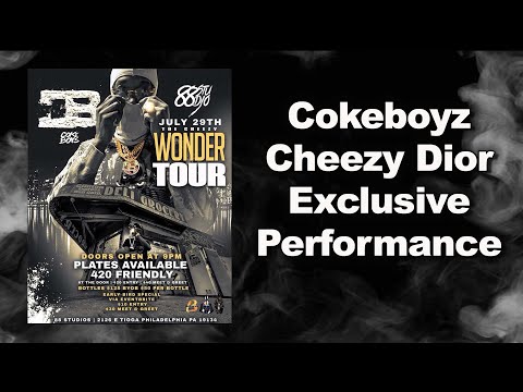 CokeBoyz Cheezy Dior Live Performance in Philly | 88 Studio
