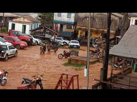 Porto de Pauini Amazonas Brasil dia de muita chuva 🌧️