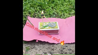 EASY SCIENCE EXPERIMENT DO AT HOME. COIN AND MATCHBOX FIRE