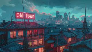 Lofi Rain Sounds 🌧️ 1980's Town Dreamy Lofi Beats 😍 Sleep Sounds and Relaxation Lofi Rain Playlist