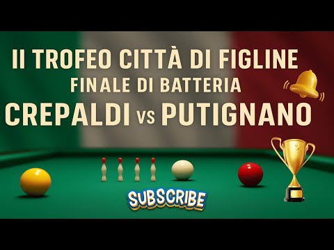 🏆 II Trofeo Città di Figline | Finale di Batteria | Crepaldi VS Putignano 🎱🔴⚪