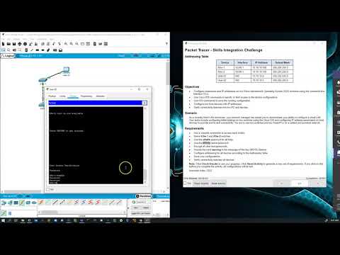 Cybersecurity - Cisco NetAcademy - 2.4.1.2 Packet Tracer Skills Integration Challenge