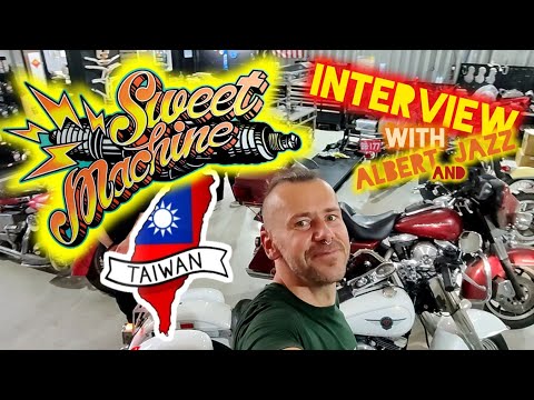 Interview with Albert and Jazz from Sweet Machine, Taiwan, Harley Davidson Shovelhead chopper shop!