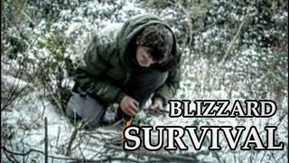 Snowstorm Blizzard Quick Survival Shelter Minimal Gear - Bushcraft 10 Years Throwback