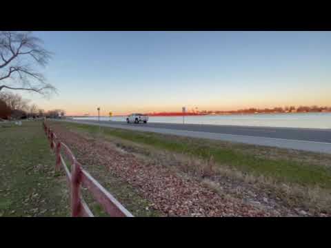 Video of Approaching Freighter Along St  Clair River
