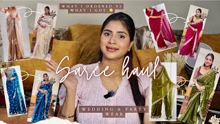 *HUGE* Amazon saree haul * Amazon great Republic Day sale * designer saree haul #sareehaul #saree 