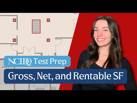 Square Footage EXPLAINED (Gross vs Net, Usable vs Rentable, BOMA) | NCIDQ Test Prep