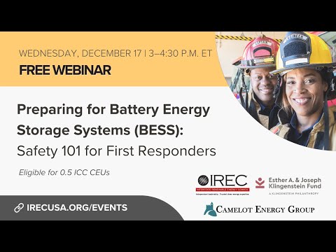 Preparing for Battery Energy Storage Systems (BESS): Safety 101 for First Responders
