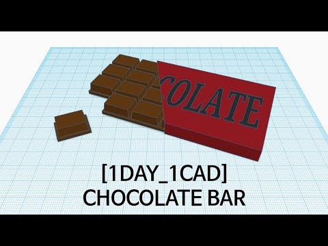 [1DAY_1CAD] CHOCOLATE BAR (Tinkercad : Know-how / Style / Education)