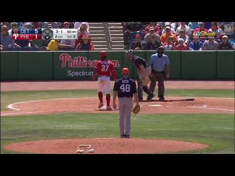 Spring Training ejection in Tigers-Phillies Game