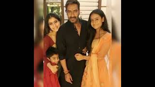 अजय देवगन अपनी फैमिली के साथ ll Ajay Devgan with His Beautiful Wife Kajol , Daughter Nysa And Son💕💐🌺