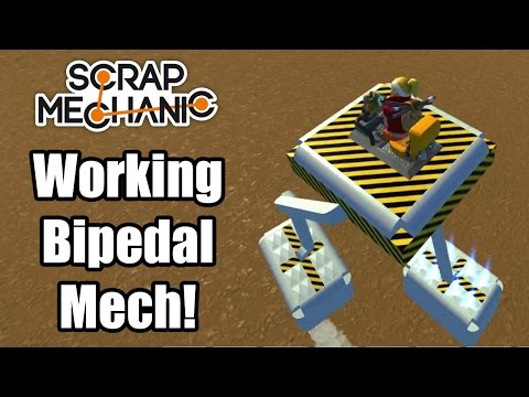 Scrap Mechanic - Steerable Bipedal Walker - Dech Mech