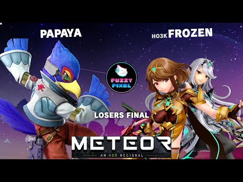 Papaya (Greninja, Wolf) vs Frozen (Pyra/Mythra, Rosalina) - Losers Final - METEOR 3