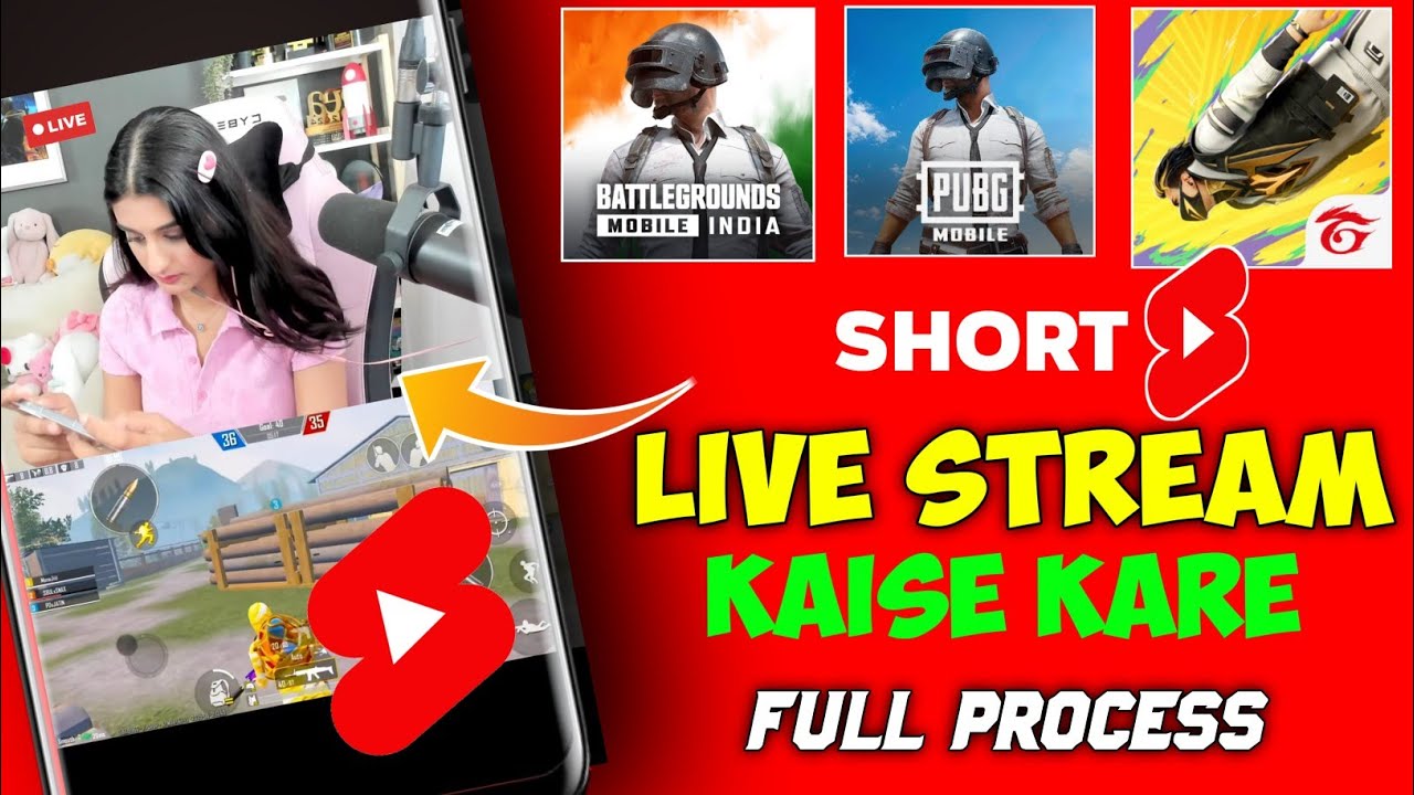 How to do Short Live Stream😍How to do Bgmi Live Stream from Mobile🤩How to do Free Fire Live Stream