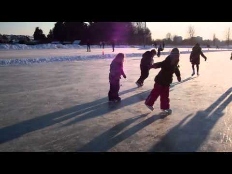 Deli, Floor, Chris en Lisenka bij de Kees Jongert in Heemskerk