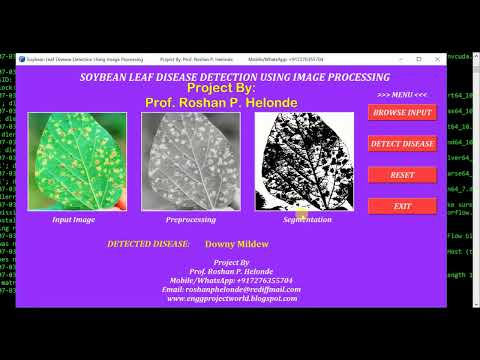 Soybean Leaf Disease Detection Using Cnn Image Processing Python Project With Source Code